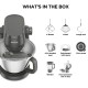 FOOD PROCESSOR  KHC30.050GY MULTI TASKER ΜΑΥΡΗ/ INOX 1000W 4.3LT ΜΕ  ΜΠΛΕΝΤΕΡ